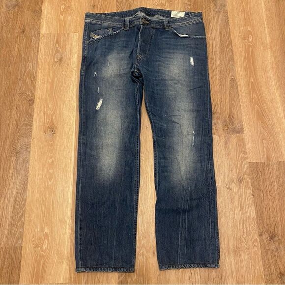 Diesel Other - Diesel Darron Regular Slim Tapered Denim Jeans ORBE4 Wash Button Fly Size 36